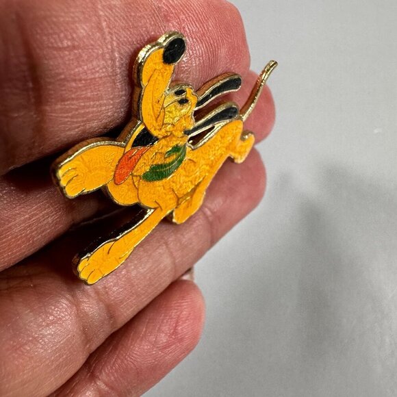 Disney Pluto Vintage Trading Pin Mickey Mouse Dog Brooch Jewelry Badge Lapel Pin - Picture 4 of 8